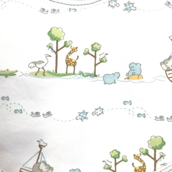 NEW KISSY KISSY Noah's Ark Boys Girls Unisex 100% Pima Cotton Bib One Size O/S - Picture 6 of 9